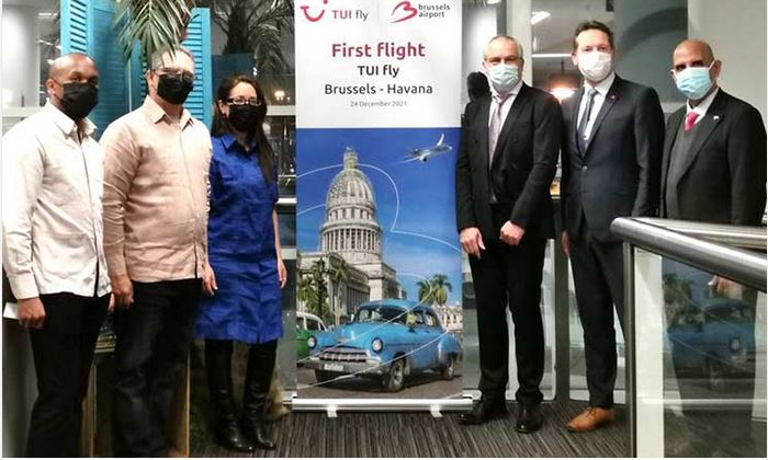 Le vol inaugural de TUI fly Belgium à destination de La Havane